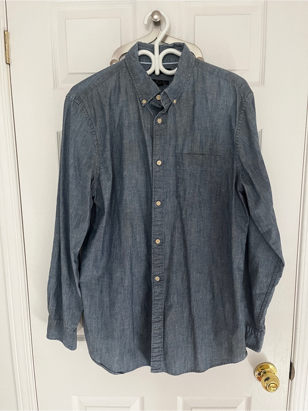 Banana Republic Denim-Style Button-Down Shirt in Blue